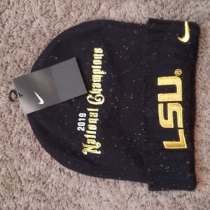 Nike Black and Gold LSU Beanie
